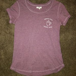 *Lowest* “Coffee first things later” Tee